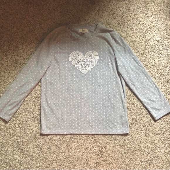 Grey & White Polka Dot Heart Winter Pajama Set - Picture 3 of 10